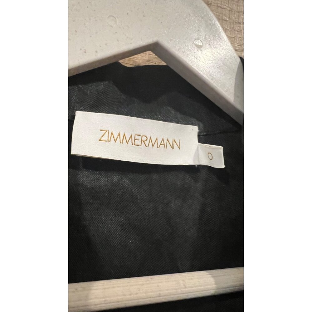 ZIMMERMANN black midi shirt dress size 0/ US 4 - Picture 7 of 16
